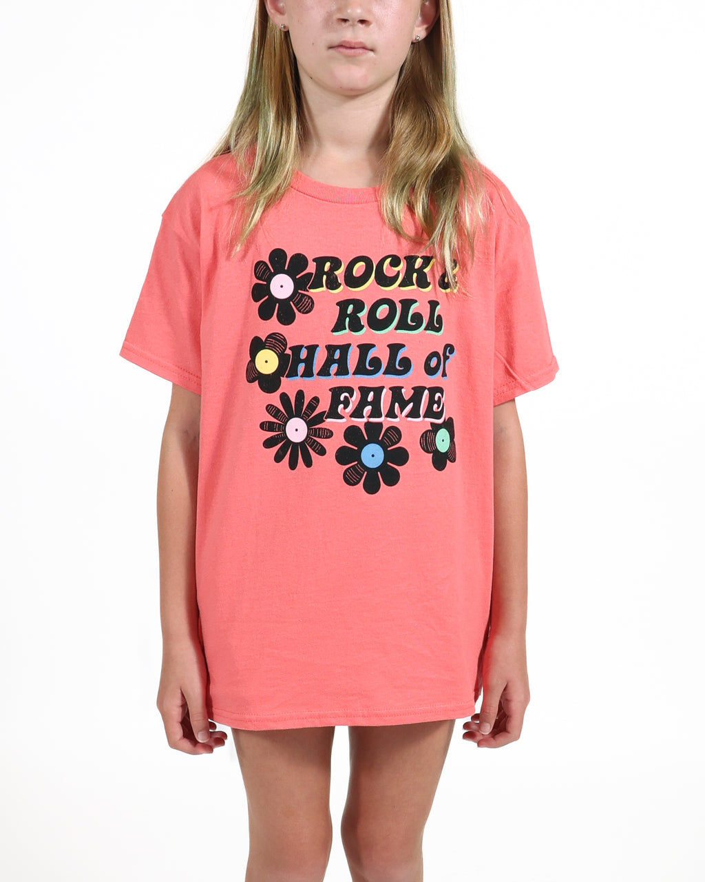 ROCK HALL TOSSED VINYL FLOWERS YOUTH T-SHIRT