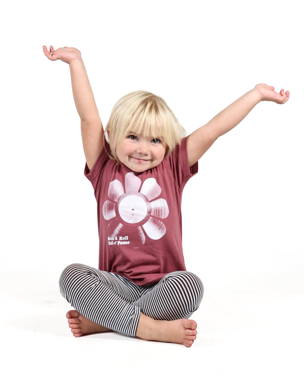 ROCK HALL VINYL FLOWER TODDLER T-SHIRT