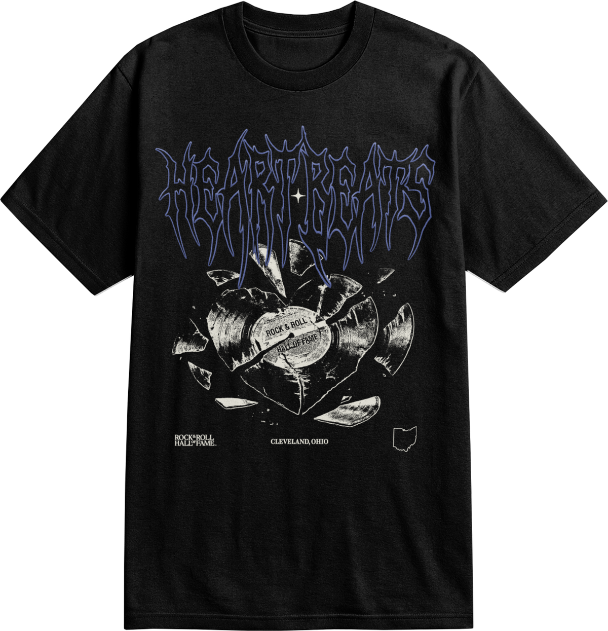 ROCK HALL VINYL HEART BEATS T-SHIRT