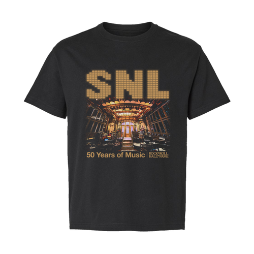 ROCK HALL x SNL - 50 YEARS OF MUSIC ENCYCLOPEDIA UNISEX T-SHIRT