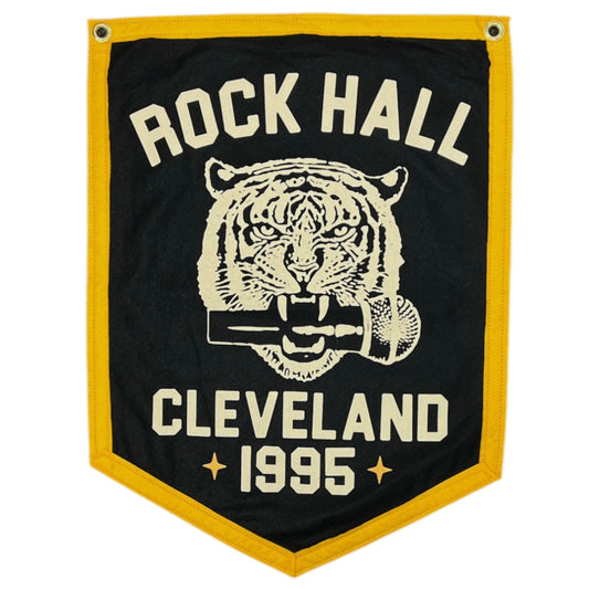 ROCK HALL TIGER MIC BLACK CAMP FLAG