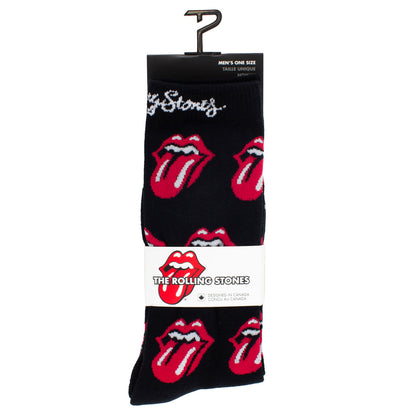 THE ROLLING STONES - ALL OVER RED TONGUES CREW SOCK