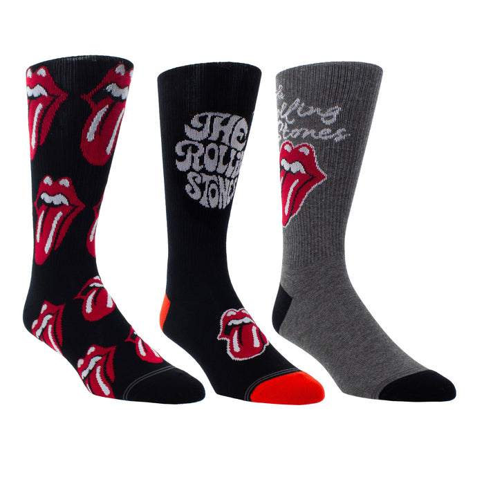 THE ROLLING STONES - 3 PAIR CREW SOCKS GIFT BOX