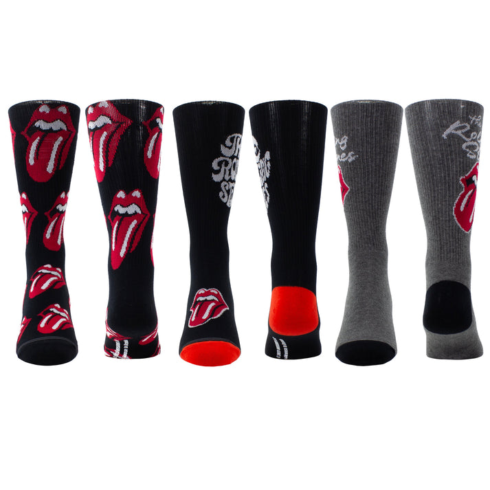 THE ROLLING STONES - 3 PAIR CREW SOCKS GIFT BOX