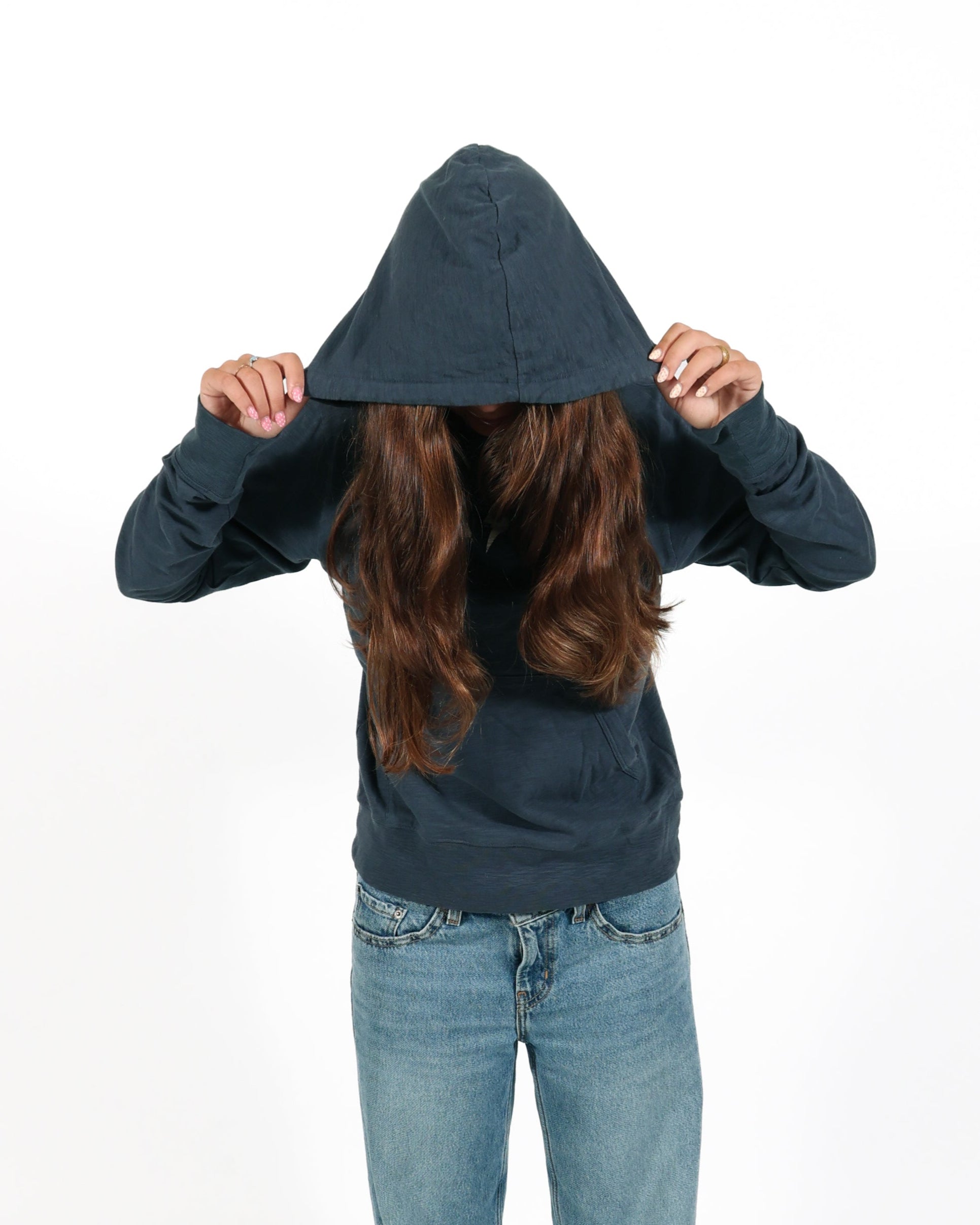 ROCK HALL NAVY LIGHTNING LOGO PULLOVER HOODIE