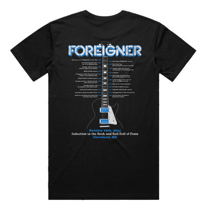 ROCK HALL 2024 x FOREIGNER - HALL OF FAME TIMELINE T-SHIRT