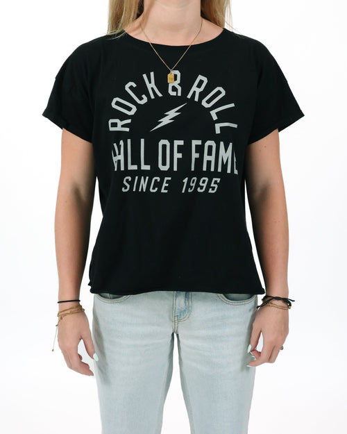 ROCK HALL SINCE 1995 BOXY CROPPED T-SHIRT