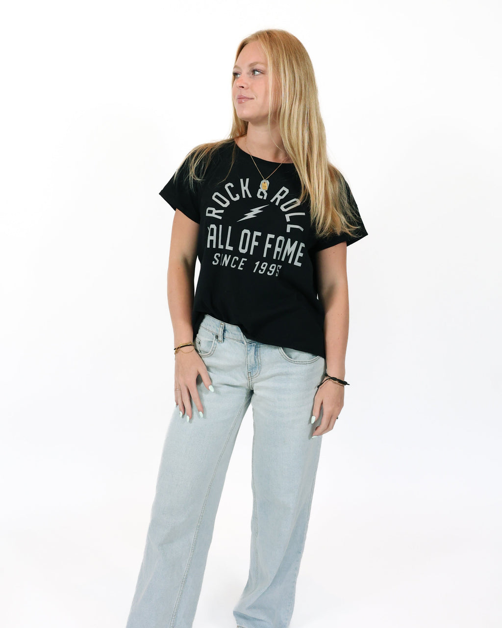 ROCK HALL SINCE 1995 BOXY CROPPED T-SHIRT