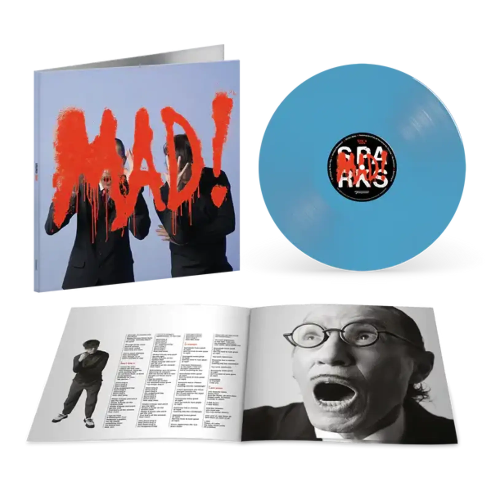 SPARKS - MAD! - LIMITED EDITION - LIGHT BLUE COLOR - LENTICULAR ARTWORK - VINYL LP