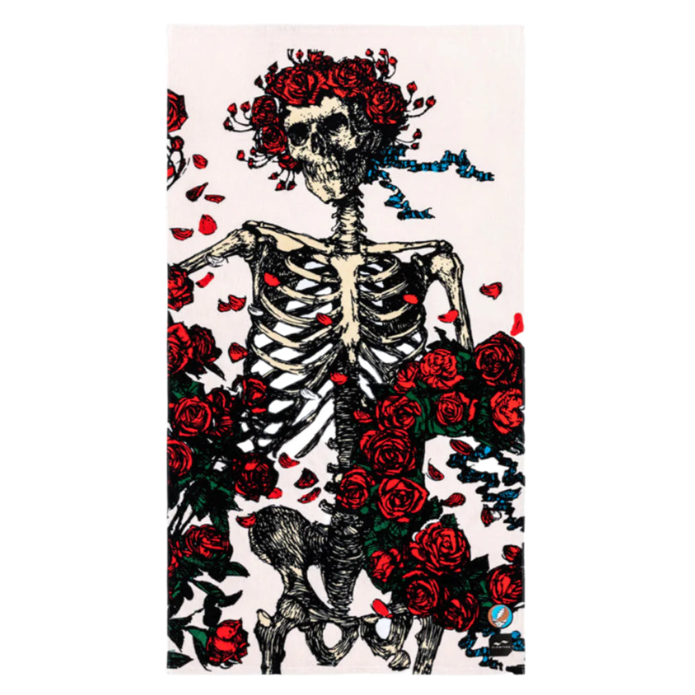 GRATEFUL DEAD  x SLOWTIDE - SKULL & ROSES BERTHA BEACH TOWEL