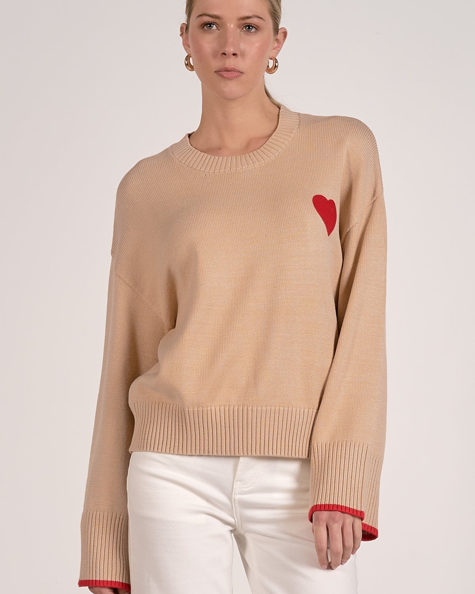 HEART SWEATER BY ELAN