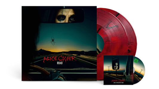 ALICE COOPER - ROAD - RED MARBLED COLOR - 2-LP - VINYL LP + BONUS DVD
