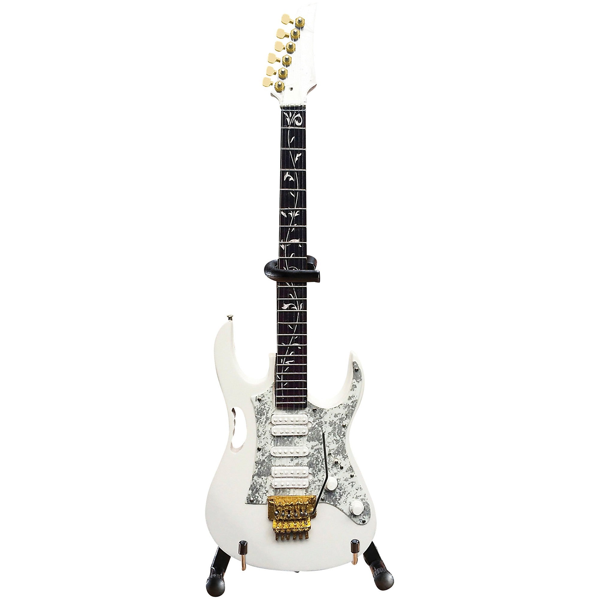 Steve Vai Signature White JEM Miniature Guitar Replica Collectible