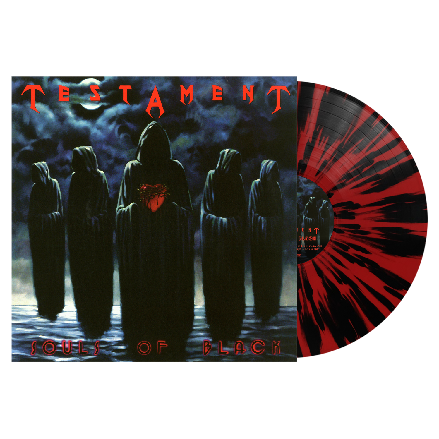 TESTAMENT - SOULS OF BLACK - RED & BLACK SPLATTER COLOR - VINYL LP ...