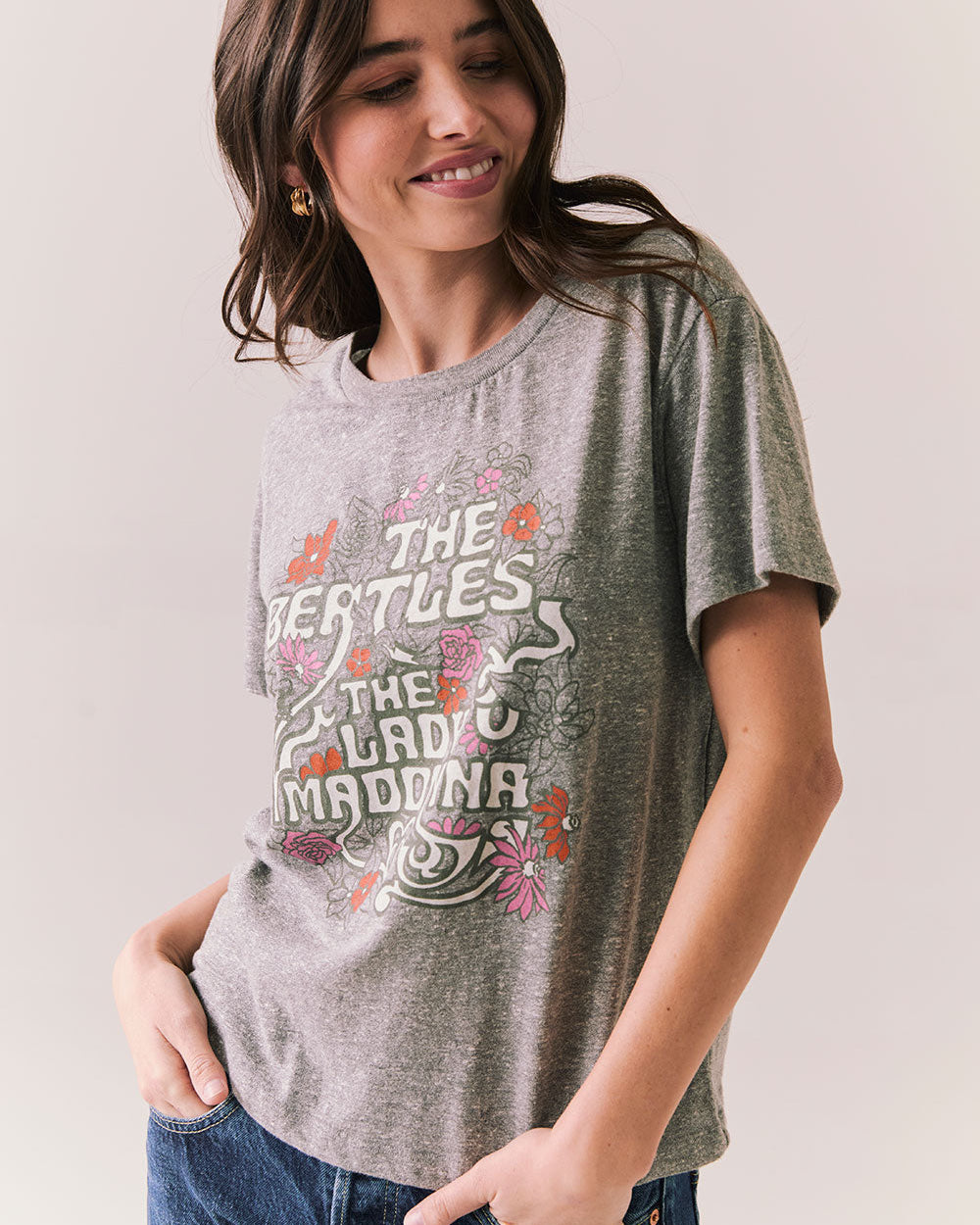 THE BEATLES - LADY MADONNA FITTED T-SHIRT