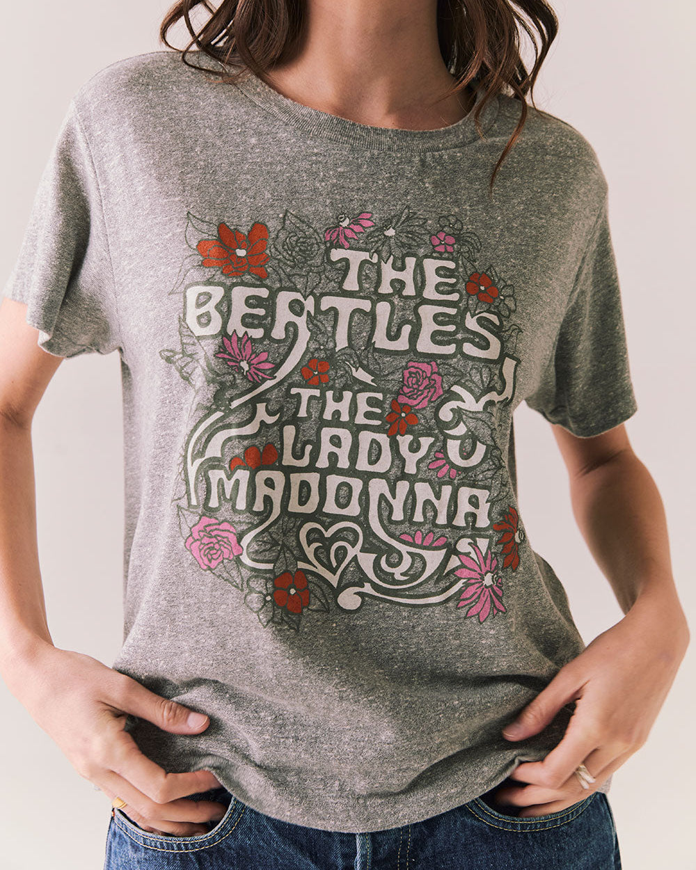 THE BEATLES - LADY MADONNA FITTED T-SHIRT