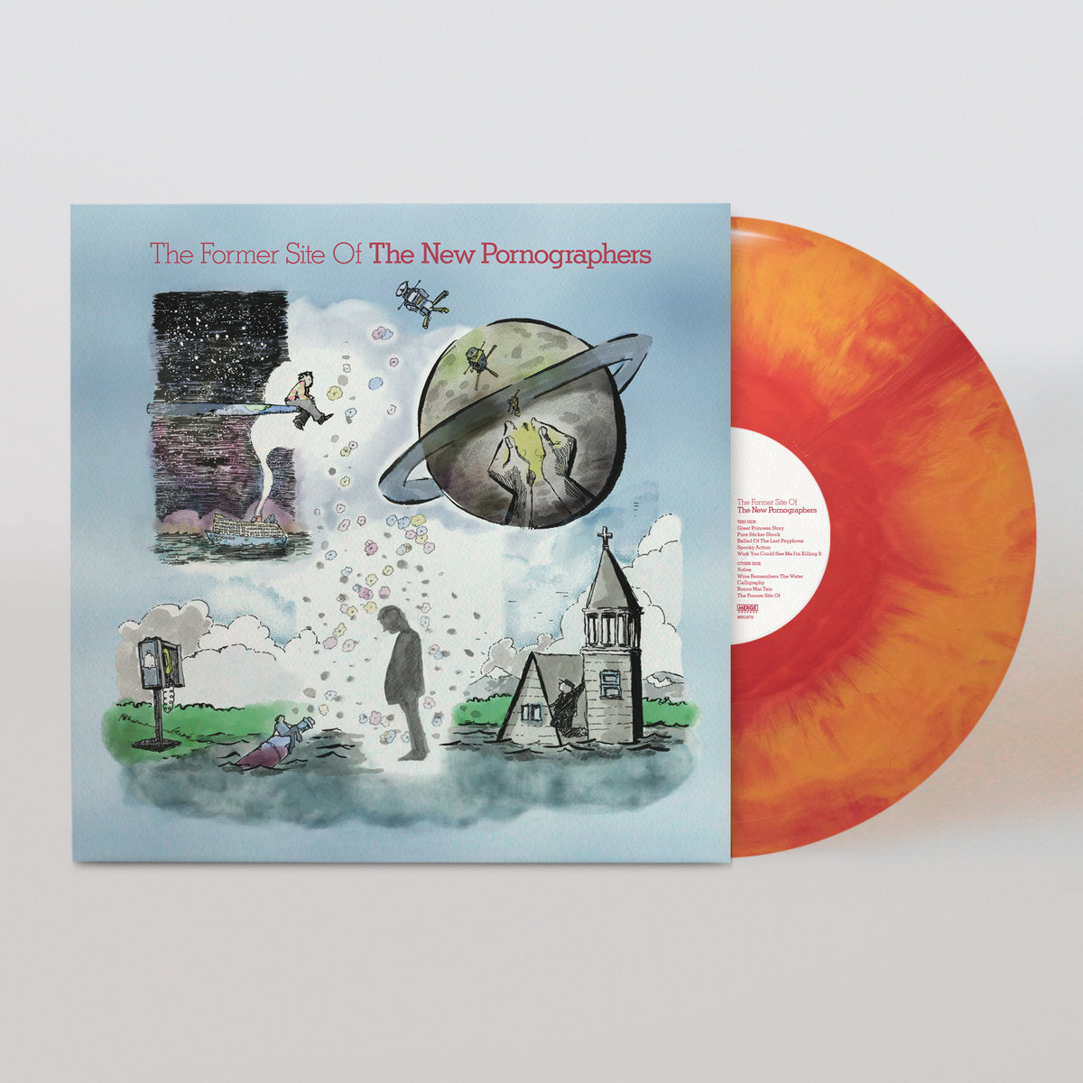 THE NEW PORNOGRAPHERS - THE FORMER SITE OF THE NEW PORNOGRAPHERS - INDIE EXCLUSIVE - RED & ORANGE COLOR - VINYL LP