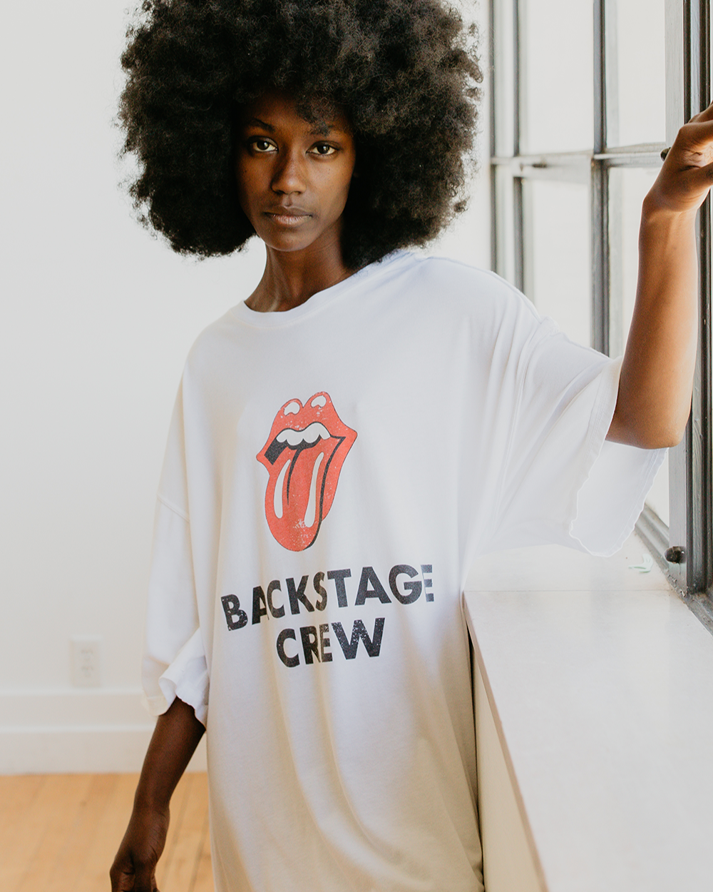 THE ROLLING STONES - BACKSTAGE CREW OVERSIZED T-SHIRT