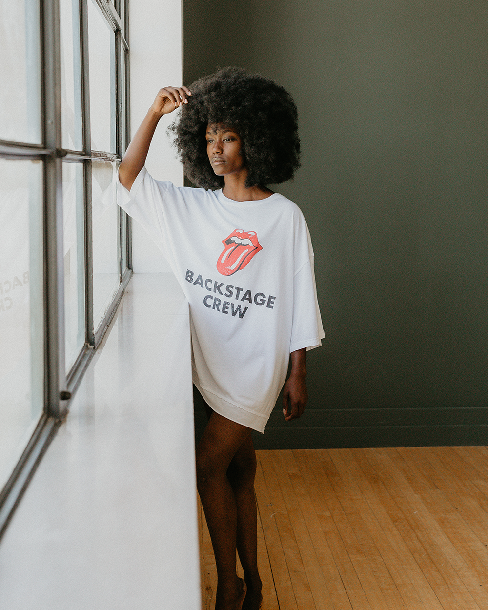 THE ROLLING STONES - BACKSTAGE CREW OVERSIZED T-SHIRT