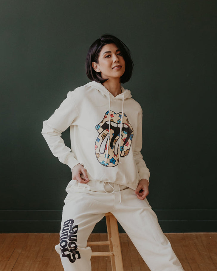 THE ROLLING STONES - FLOWER POWER HOODIE