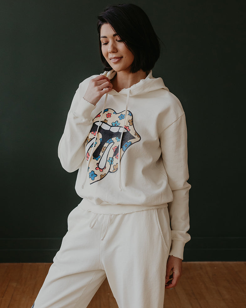 THE ROLLING STONES - FLOWER POWER HOODIE