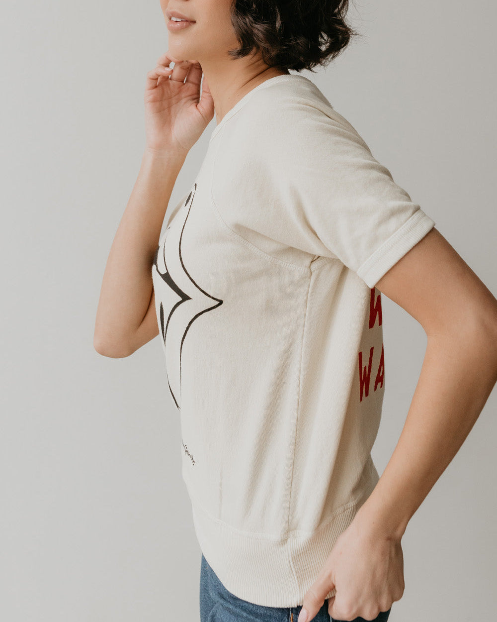 THE ROLLING STONES - IVORY RAGLAN T-SHIRT