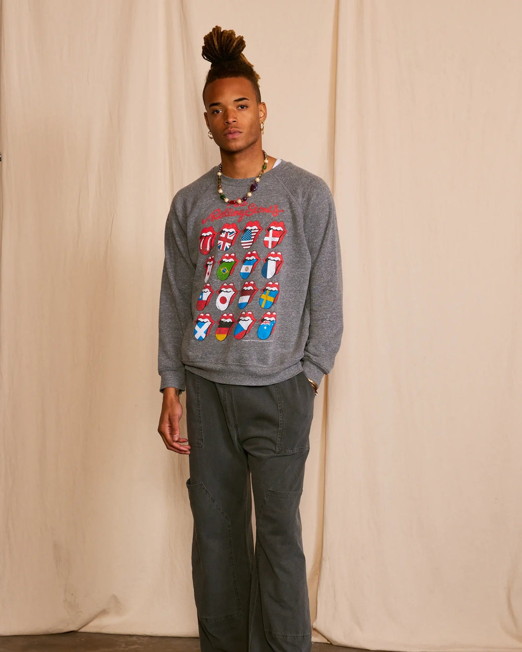 THE ROLLING STONES - WORLD TOUR FLEECE SWEATSHIRT 3