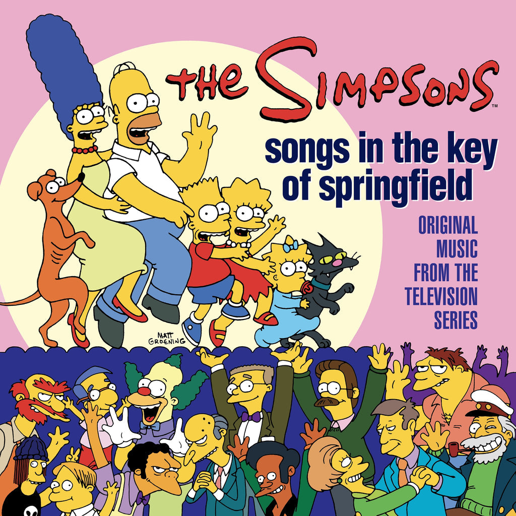 THE SIMPSONS SONGS IN THE KEY OF SPRINGFIELD: ORIGINAL MUSIC FROM THE TELEVISION SERIES YELLOW + PINK COLOR VINYL L