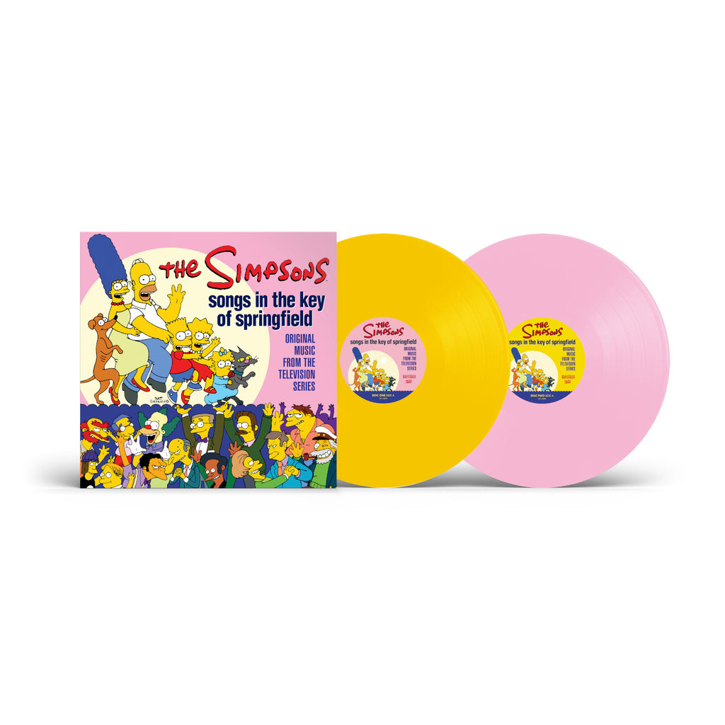 THE SIMPSONS - SONGS IN THE KEY OF SPRINGFIELD: ORIGINAL MUSIC FROM THE TELEVISION SERIES - YELLOW + PINK COLOR - 2-LP - VINYL L