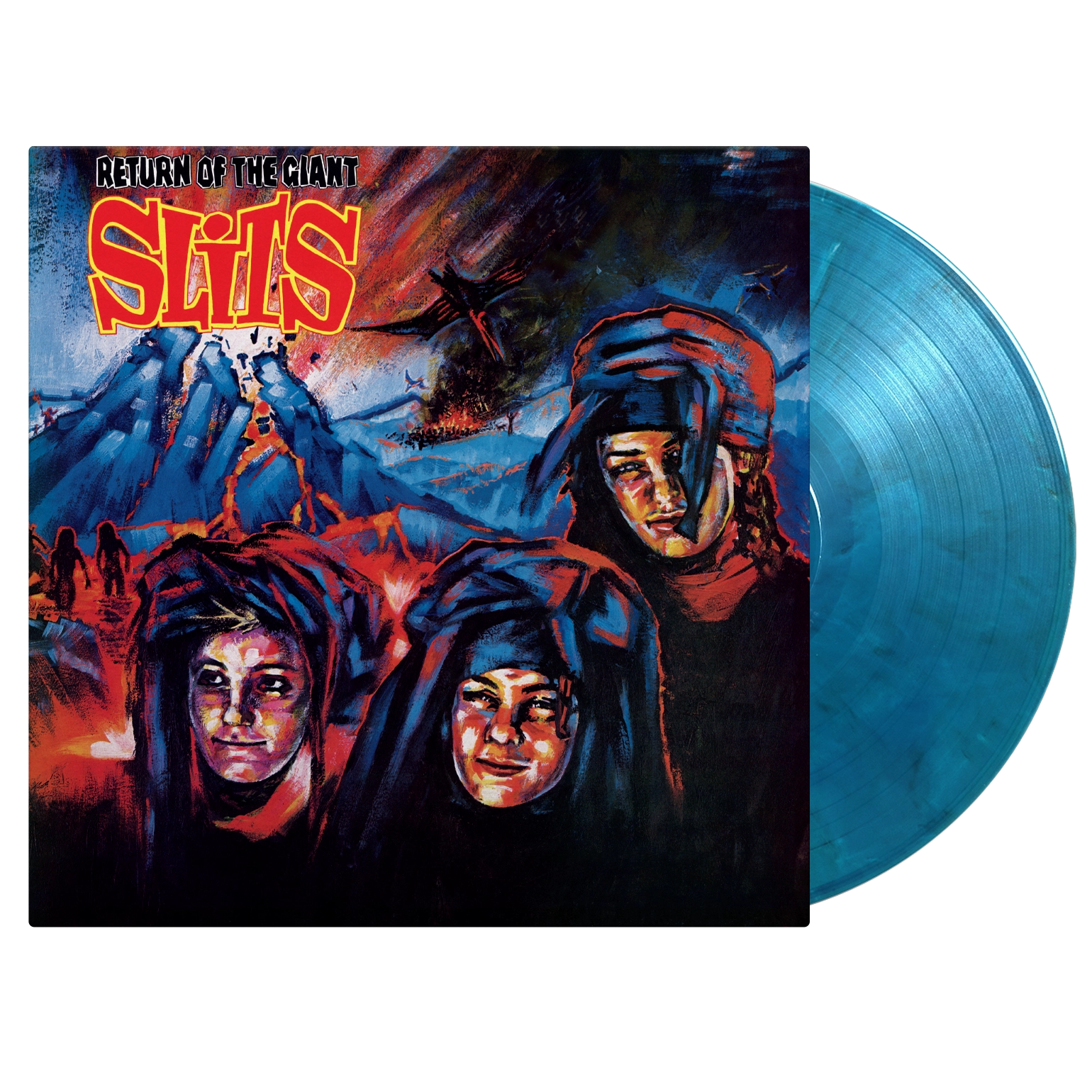 THE SLITS - RETURN OF THE GIANT SLITS - BLUE MARBLED COLOR - VINYL LP