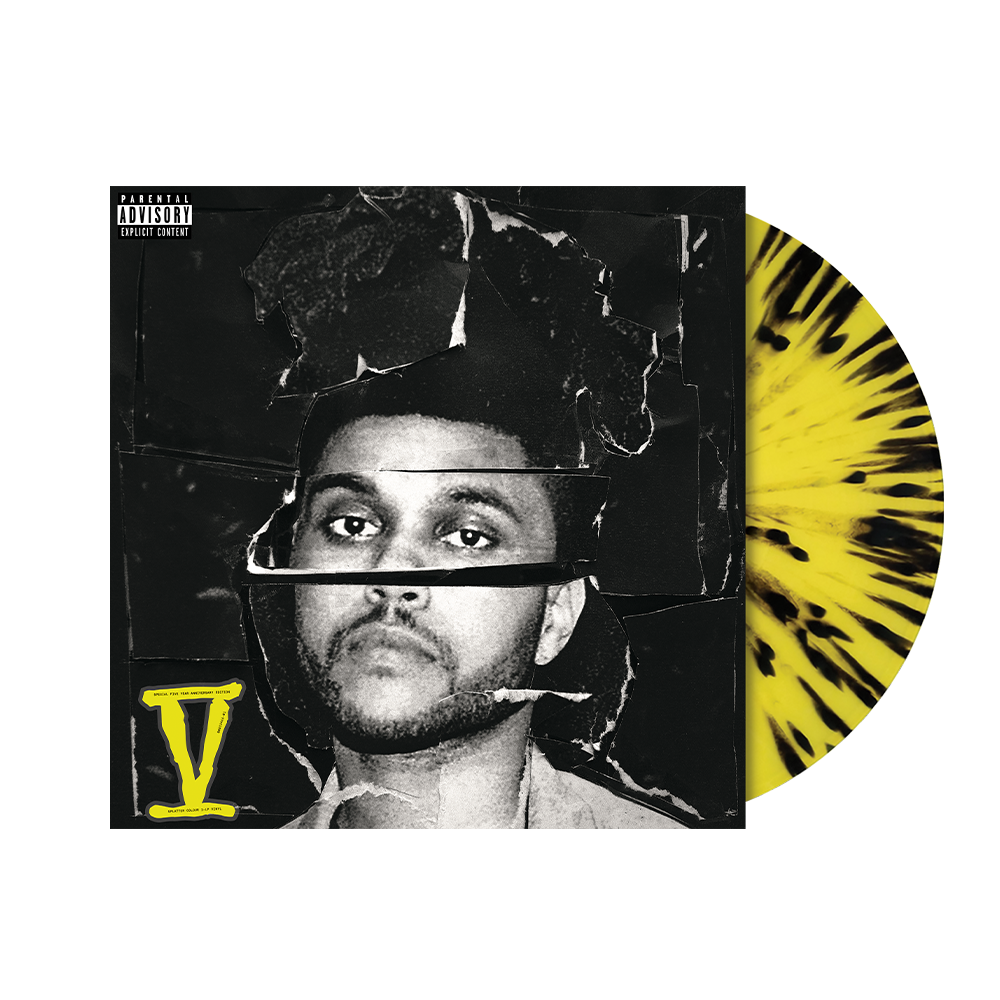 THE WEEKND - BEAUTY BEHIND THE MADNESS - YELLOW & BLACK SPLATTER COLOR - 2-LP - VINYL LP