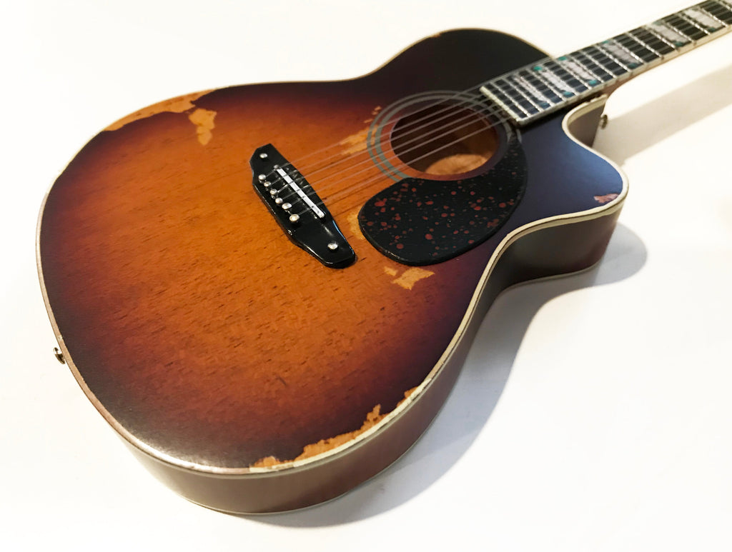 TOBY KEITH - SIGNATURE SUNBURST - MINI ACOUSTIC GUITAR