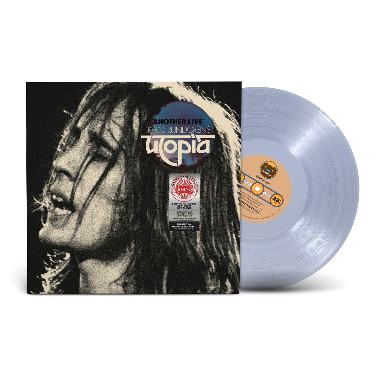 TODD RUNDGREN'S UTOPIA - ANOTHER LIVE - CLEAR COLOR - VINYL LP – Rock ...