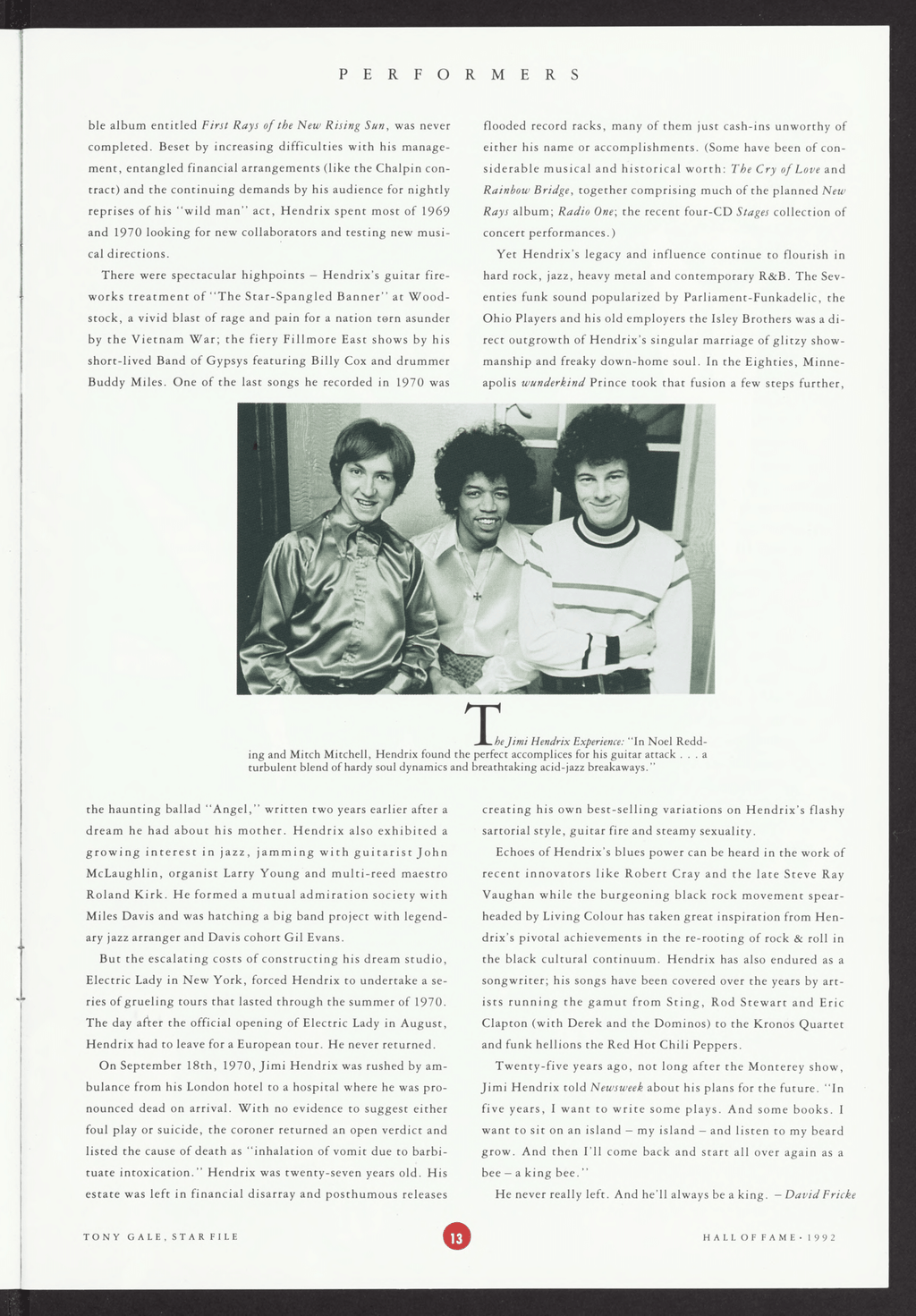 JIMI HENDRIX PROGRAM