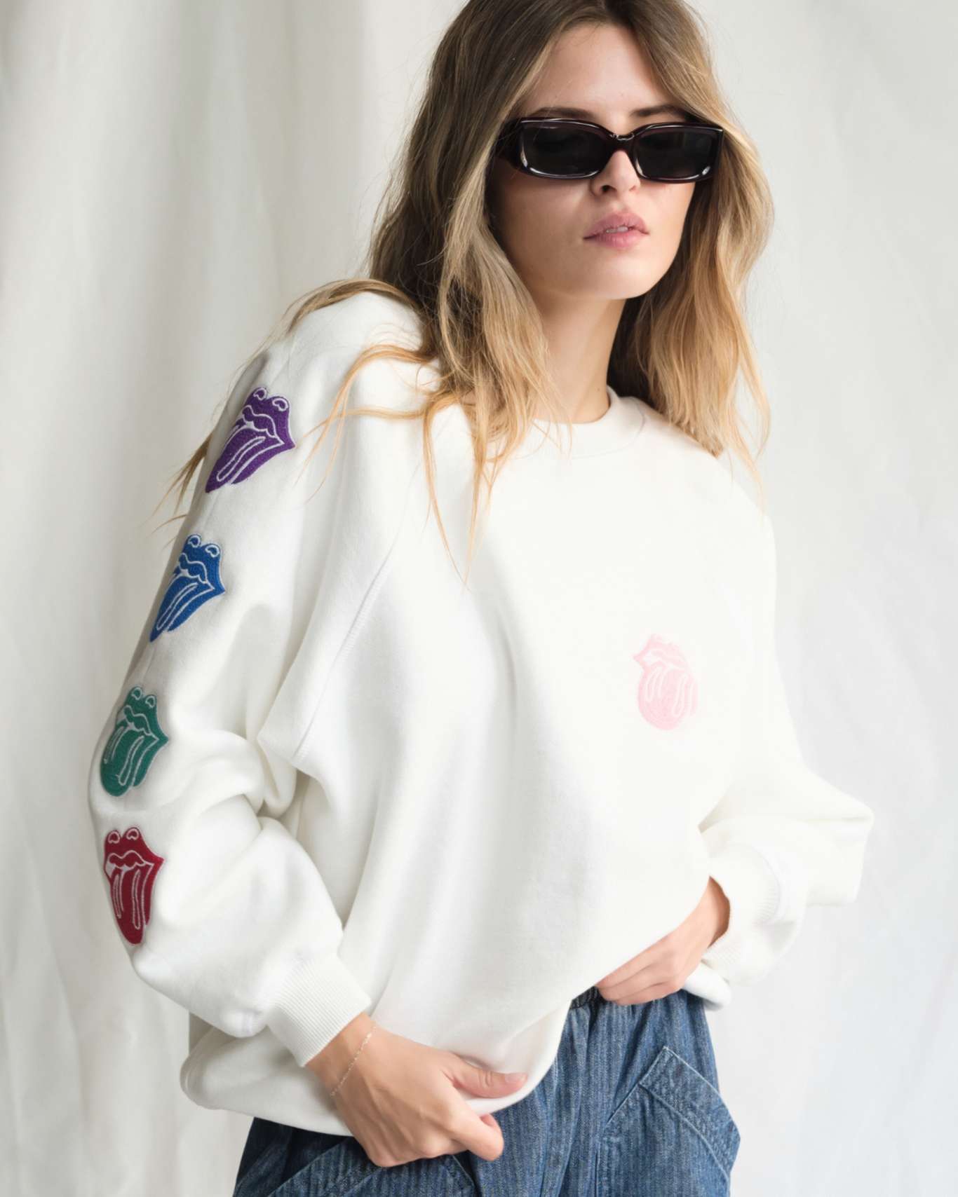 The Rolling Stones She's a Rainbow Crewneck