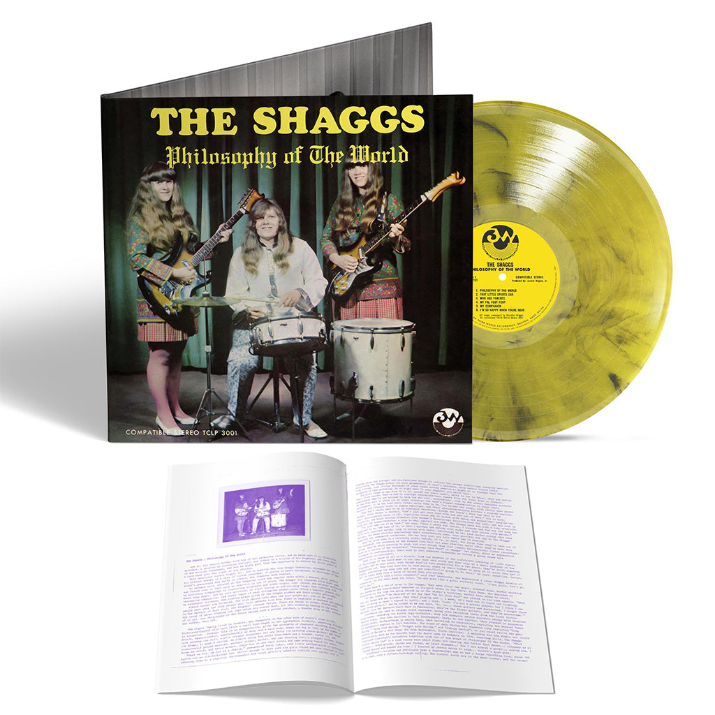 THE SHAGGS - PHILOSOPHY OF THE WORLD - YELLOW SMOKE COLOR - VINYL LP