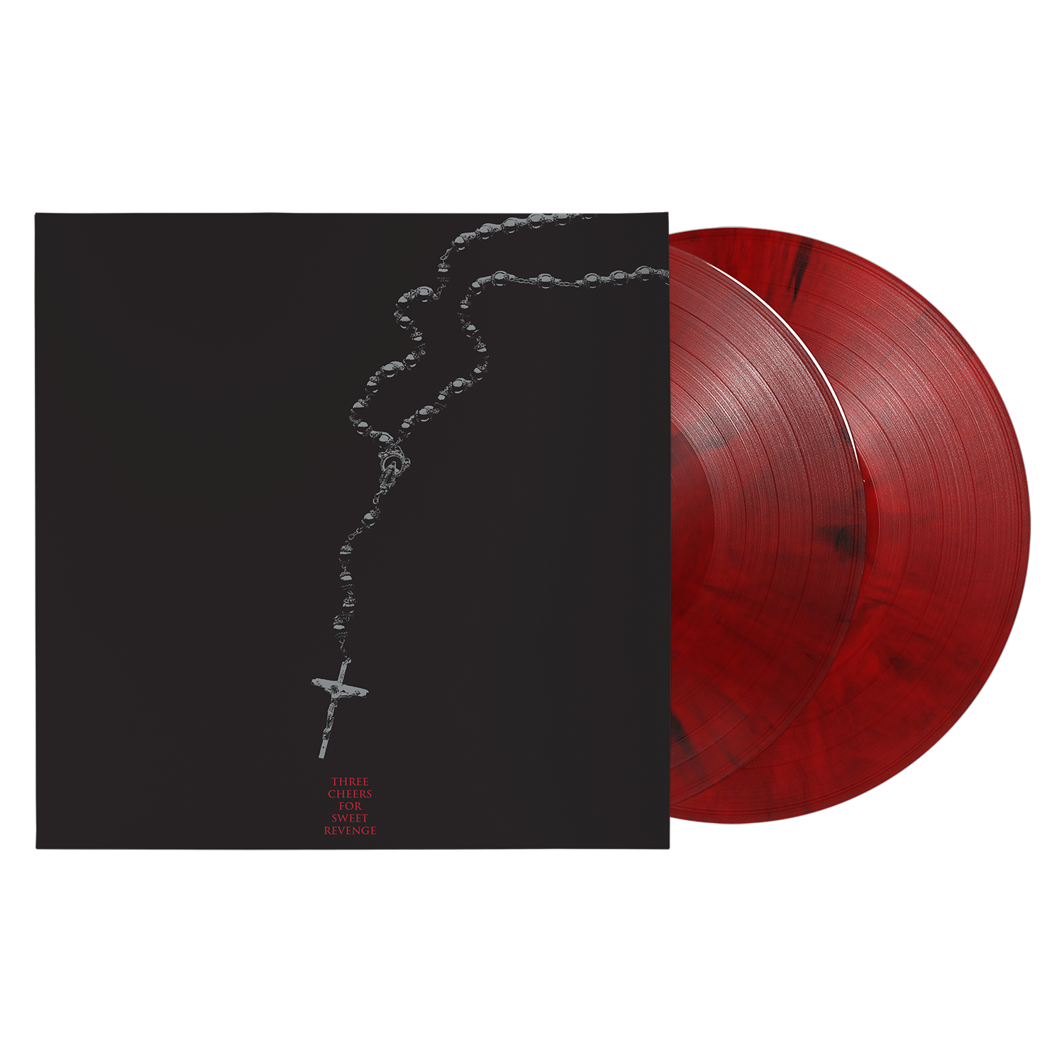 MY CHEMICAL ROMANCE - THREE CHEERS FOR SWEET REVENGE - 20TH ANNIVERSARY EDITION - RED & BLACK MARBLE COLOR - 2-LP - VINYL LP