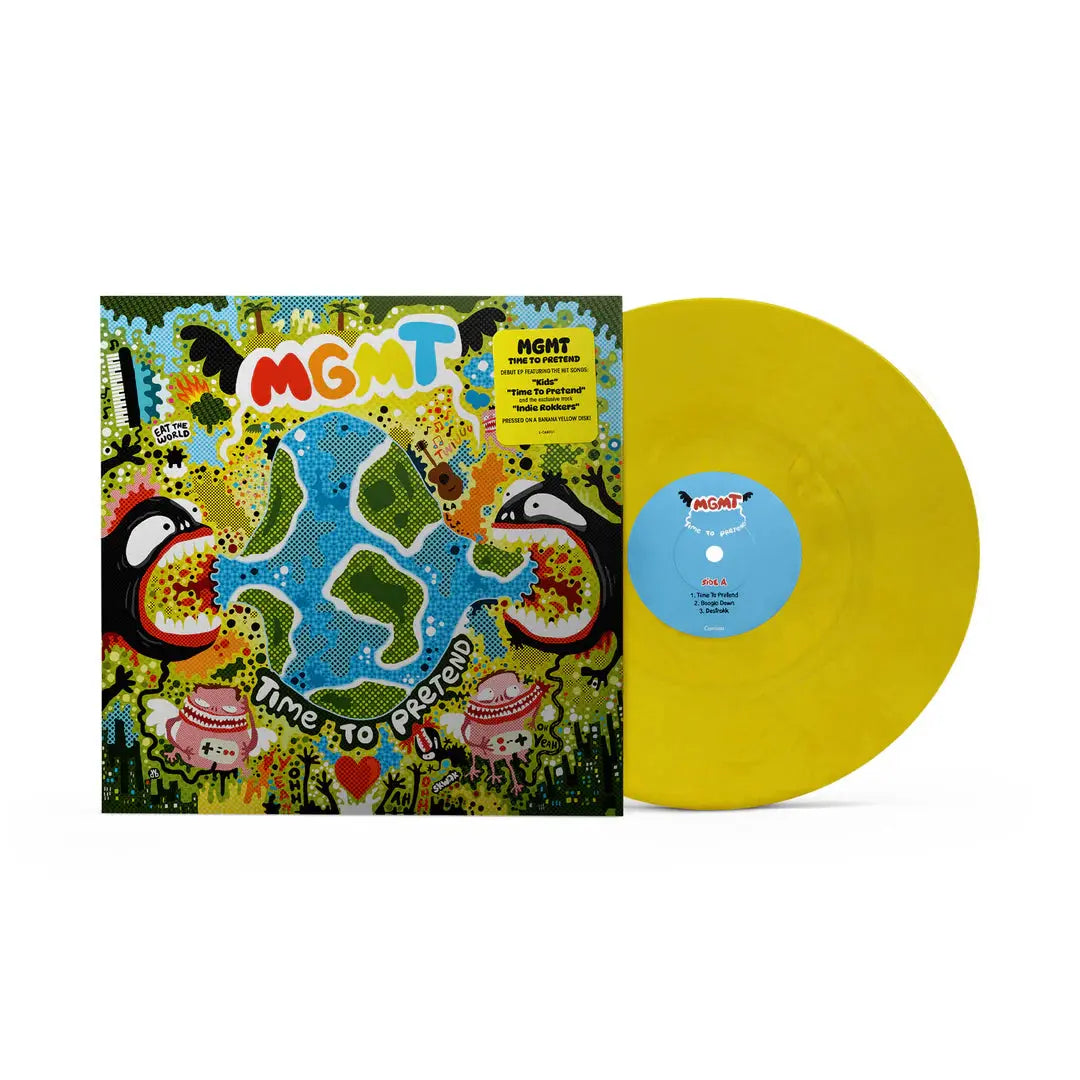 MGMT - TIME TO PRETEND - BANANA YELLOW COLOR - VINYL LP
