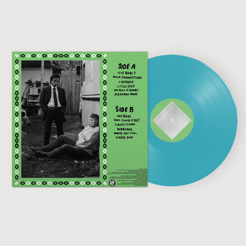 TWISTED TEENS - BLAME THE CLOWN - ROBIN'S EGG BLUE COLOR - VINYL LP