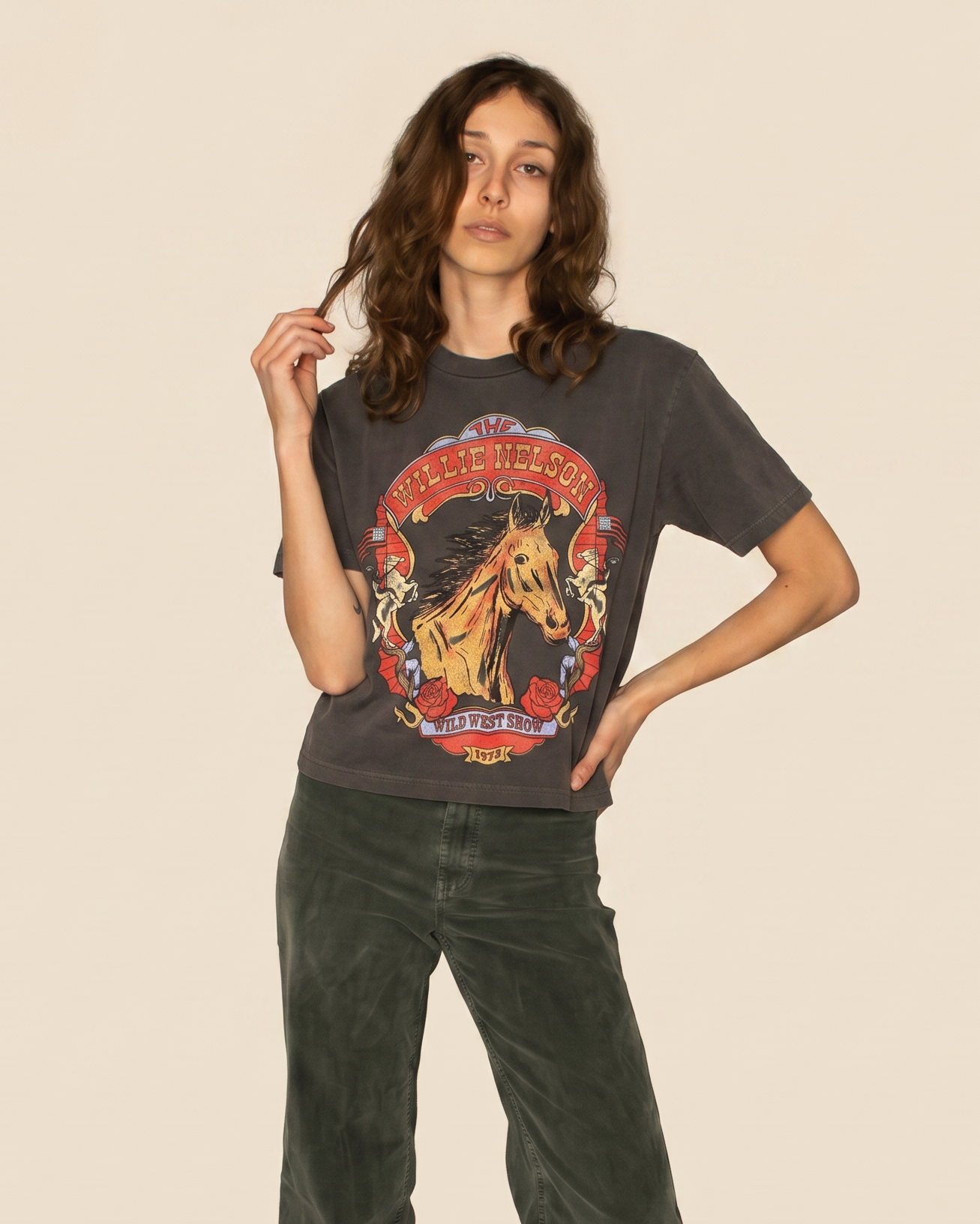 WILLIE NELSON - WILD WEST TEE