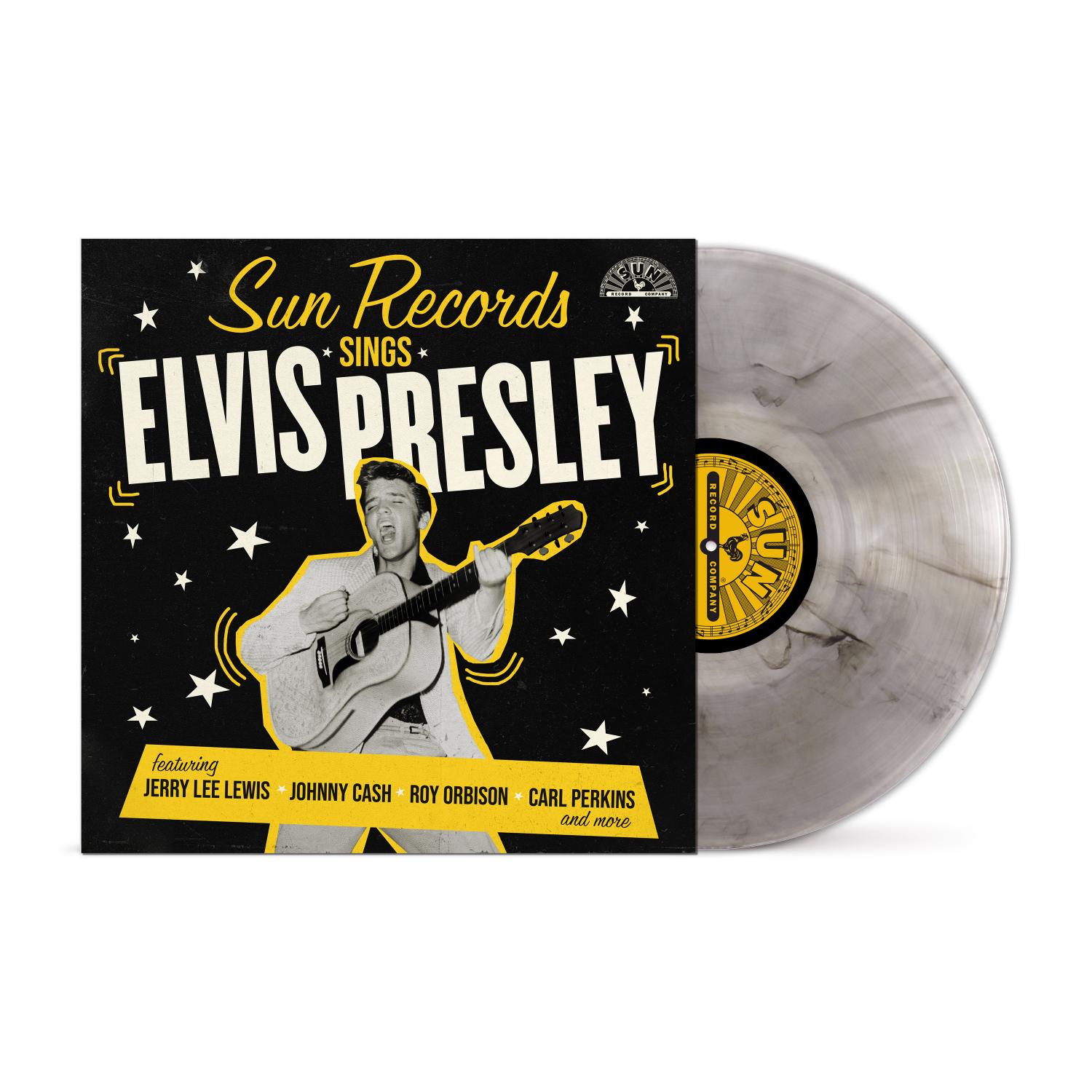 VARIOUS ARTISTS - SUN RECORDS SINGS ELVIS PRESLEY - SMOKY CLEAR COLOR - VINYL LP