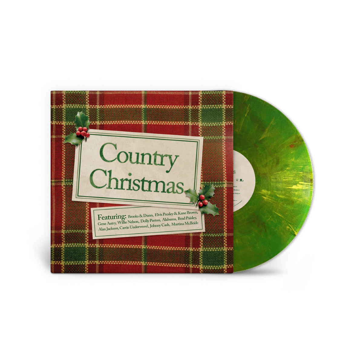 VARIOUS ARTISTS - COUNTRY CHRISTMAS - CHRISTMAS TREE COLOR - VINYL LP