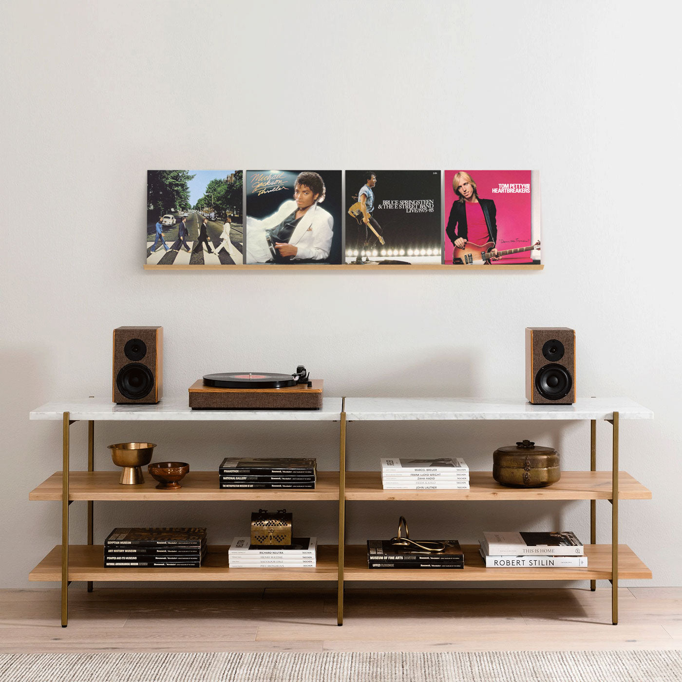VINYL RECORD DISPLAY SHELF