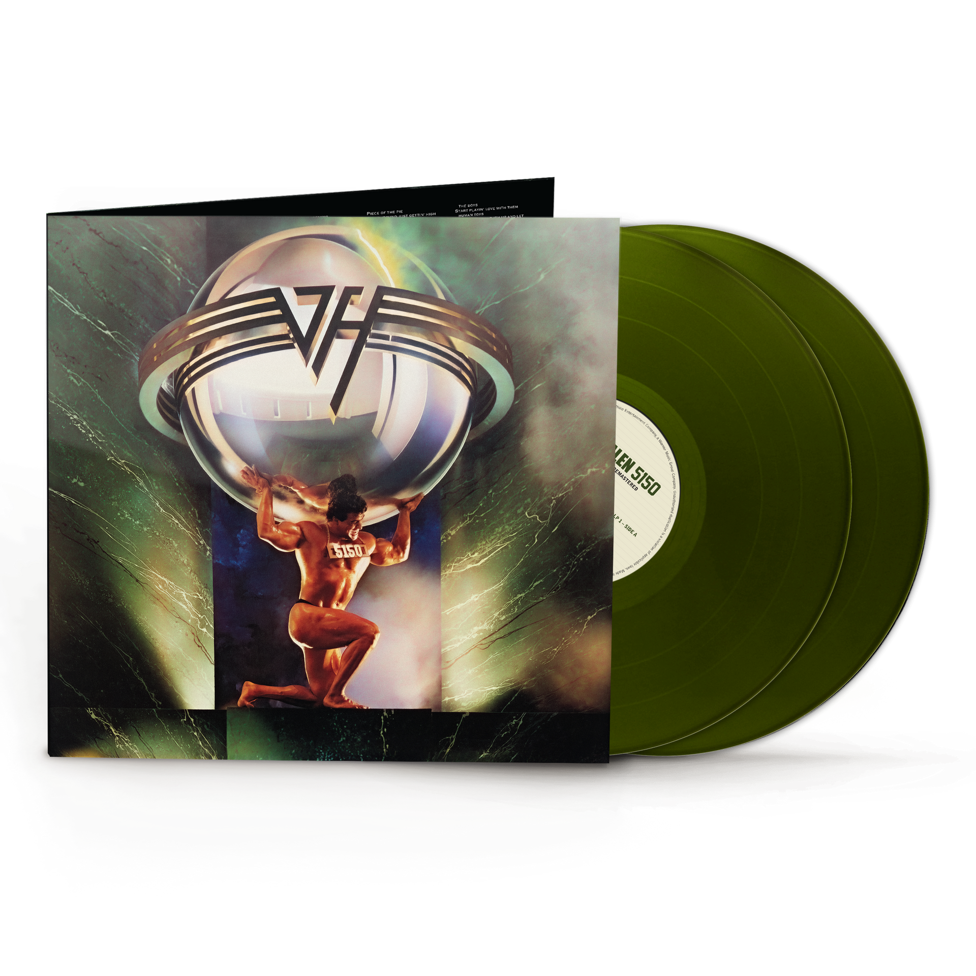 VAN HALEN - 5150 - INDIE EXCLUSIVE 40TH ANNIVERSARY EDITION - GREEN COLOR - 2-LP - VINYL LP