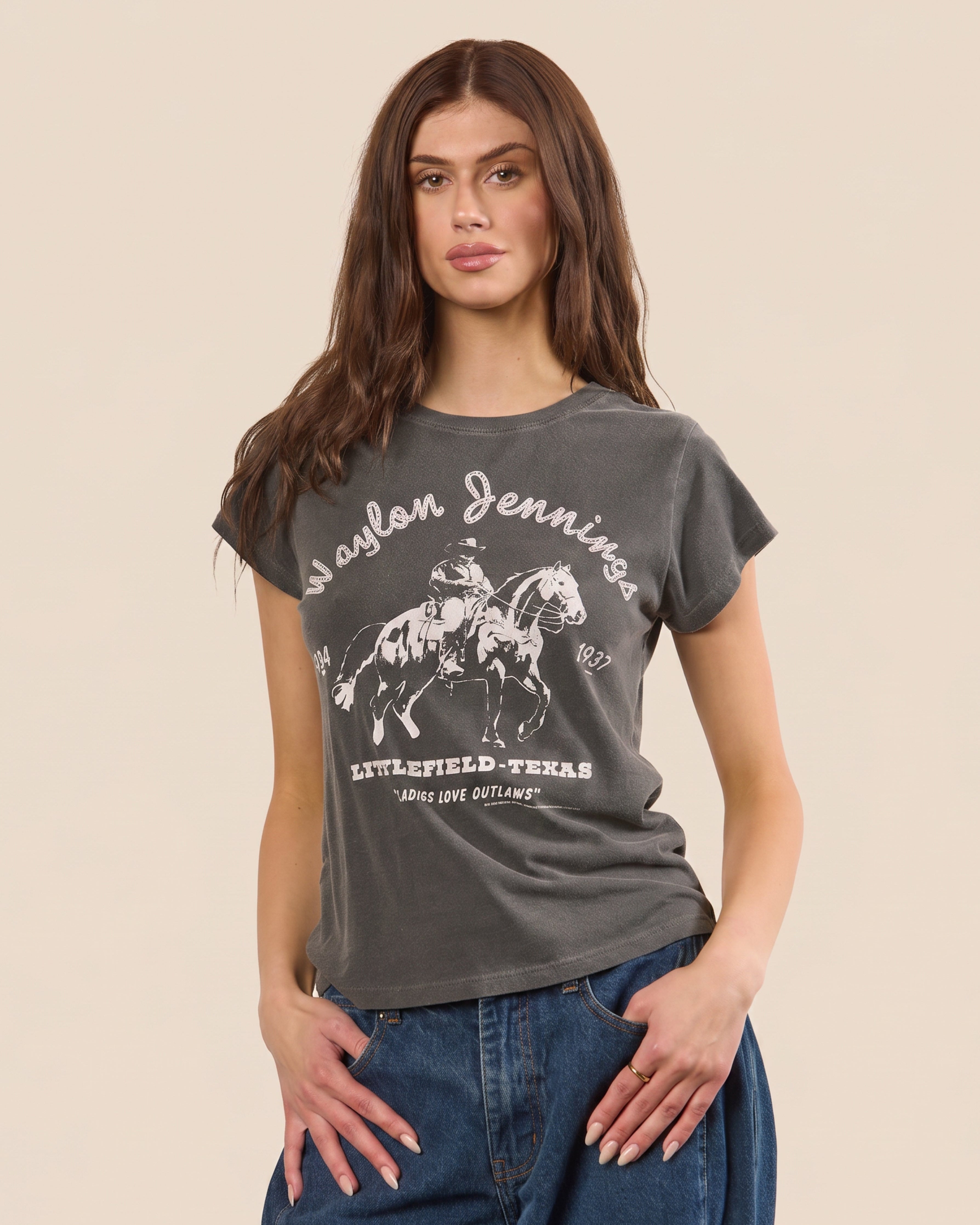 WAYLON JENNINGS - FITTED BABY TEE