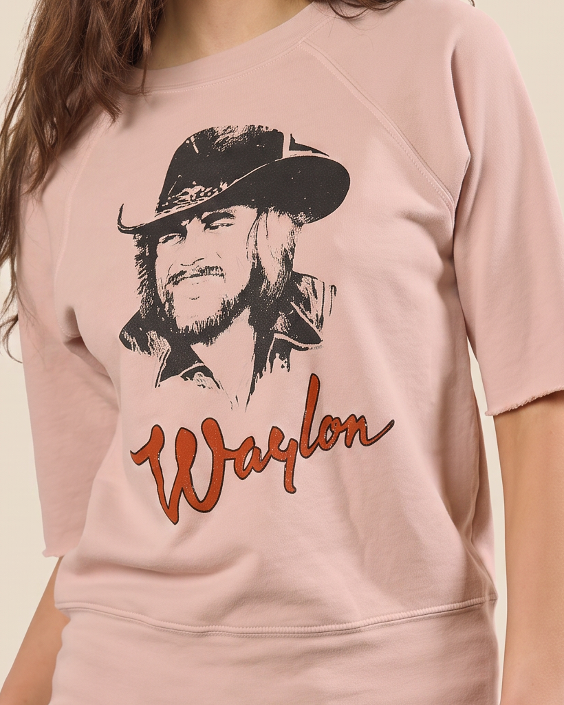 WAYLON JENNINGS - GRAPHIC RAGLAN