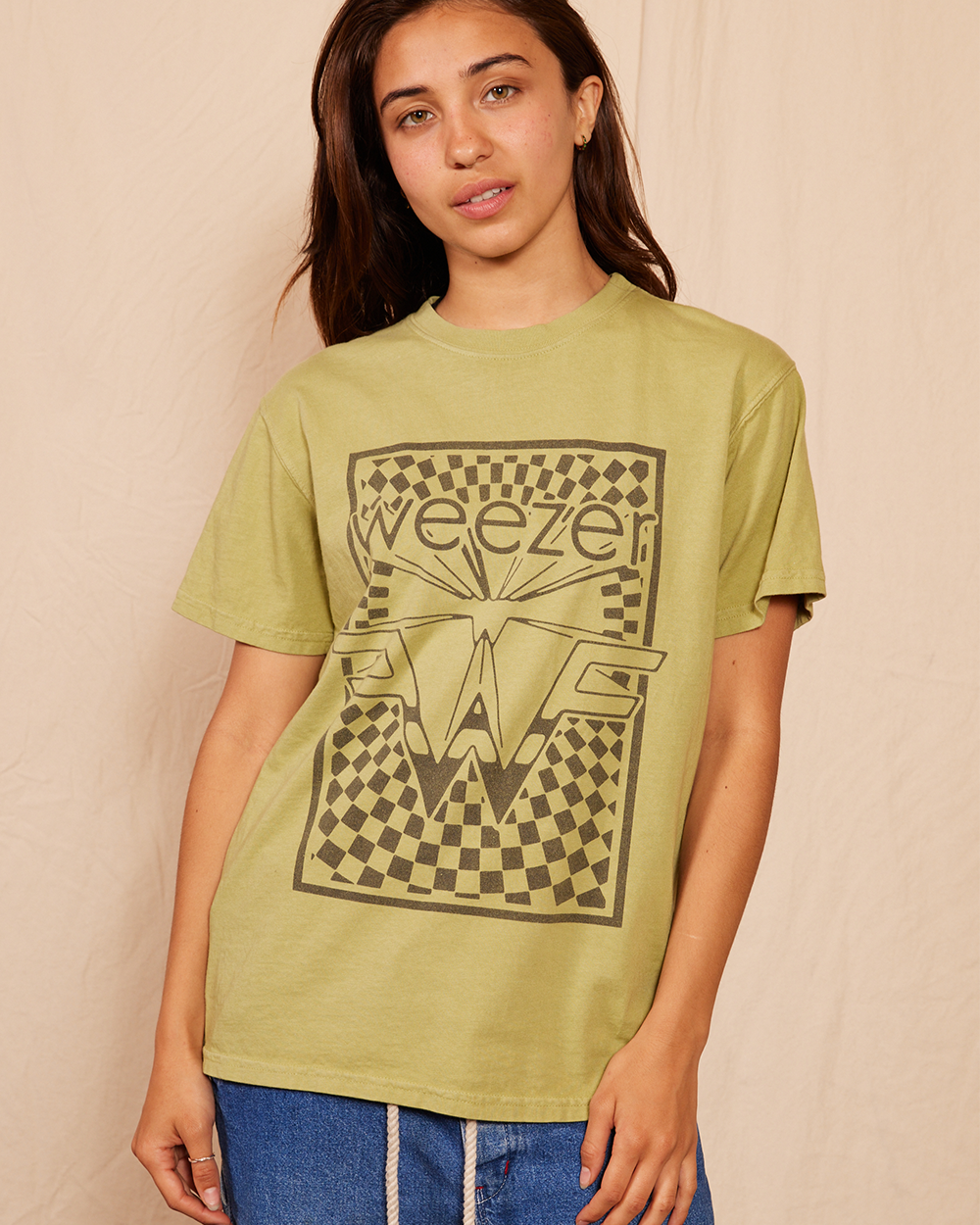 WEEZER - CHECKERED T-SHIRT 1