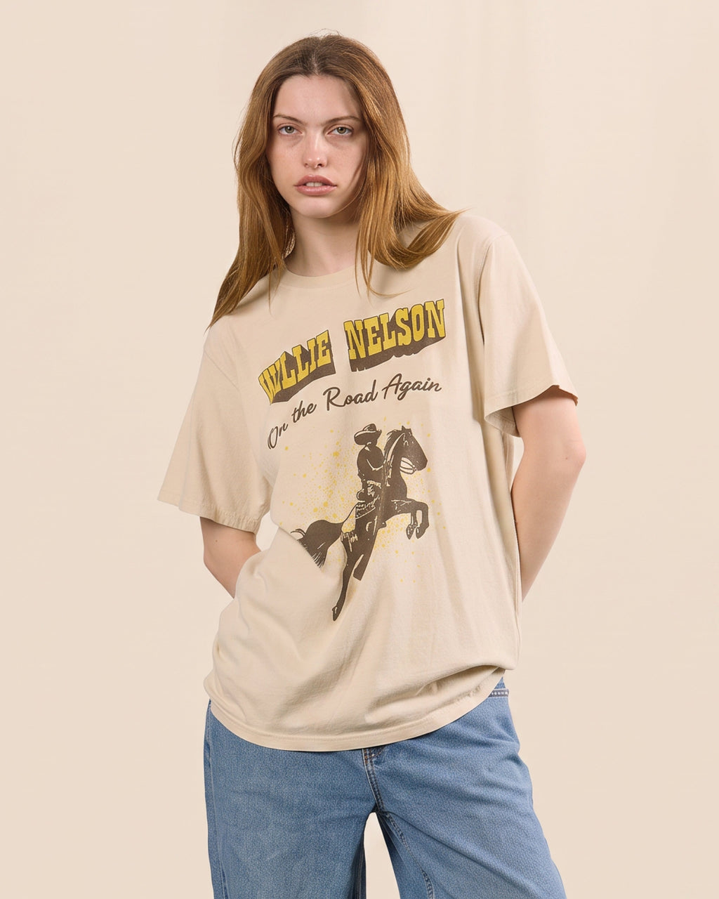 WILLIE NELSON - AGAIN, AND AGAIN TEE