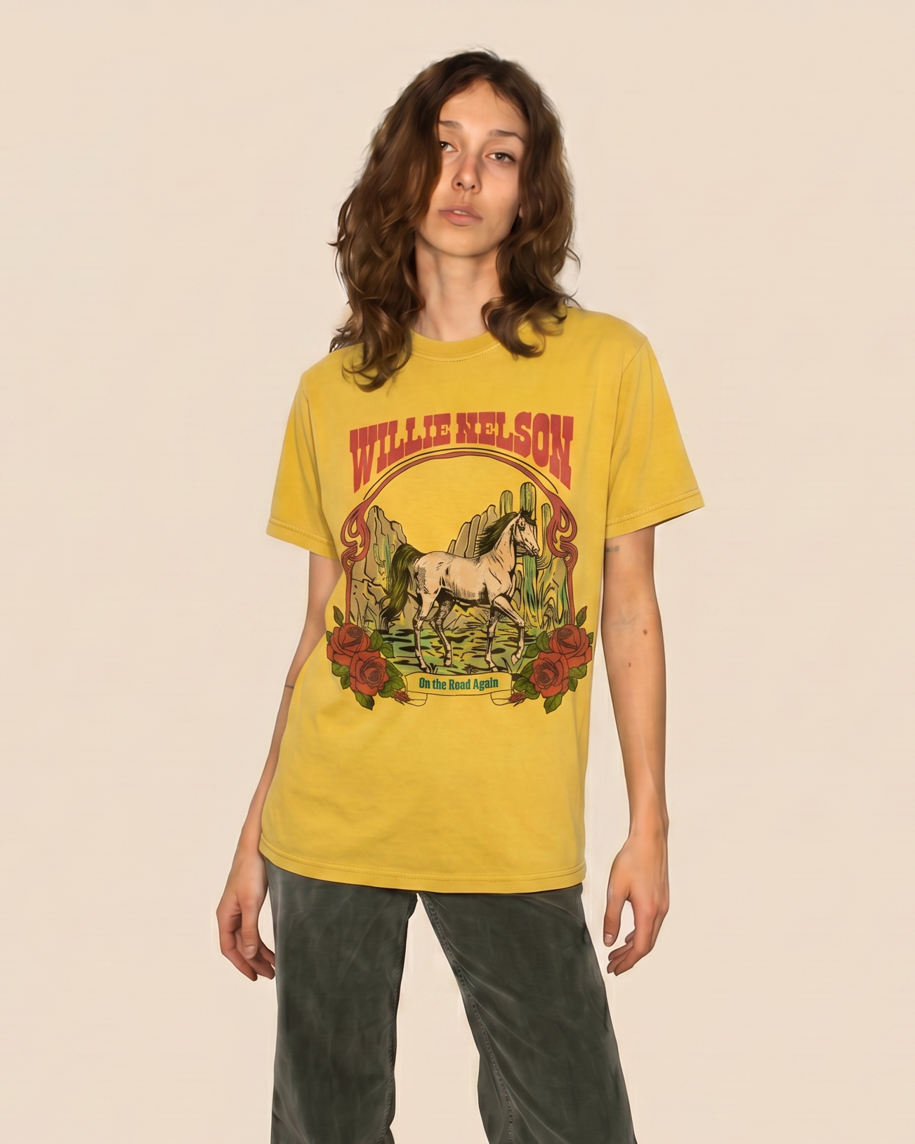WILLIE NELSON - TOBACCO LEAF TEE