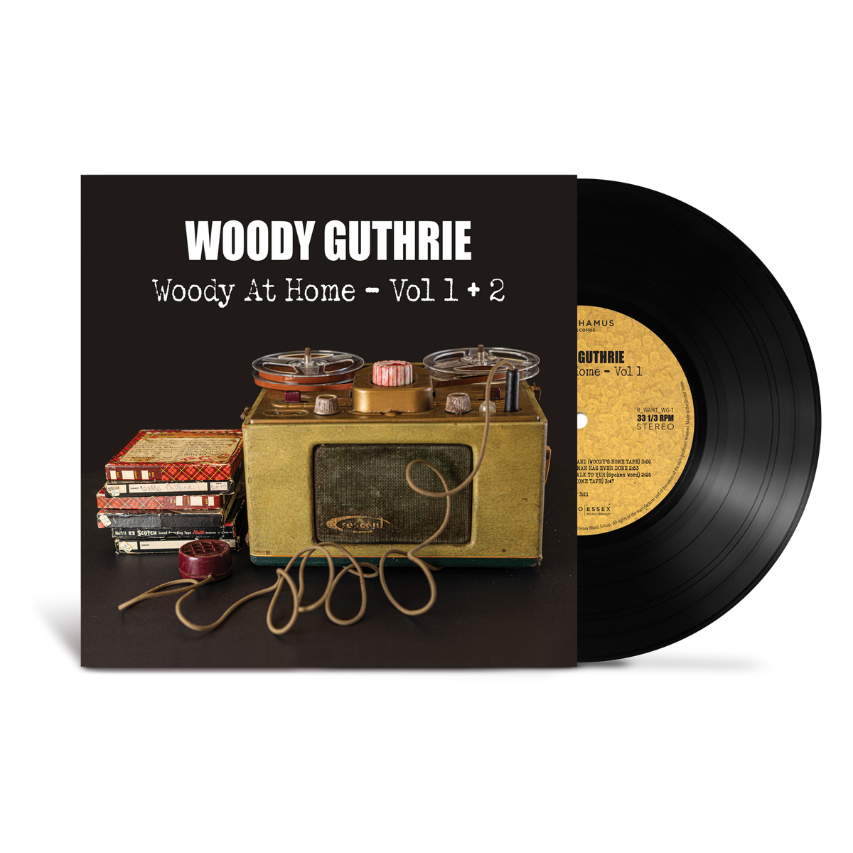 WOODY GUTHRIE - WOODY AT HOME - VOL 1 + 2 - 2-LP - VINYL LP – Rock ...